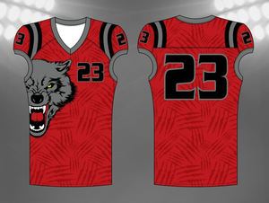 Vente en gros Tiger Design Sublimation Ensembles de maillots de football américain Uniformes de jeunesse surdimensionnés personnalisés avec techniques imprimées - Product Image 4