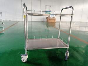 2ชั้น<span class=keywords><strong>304</strong></span>สแตนเลสรถเข็นเครื่องมือราคาสำหรับใช้ในโรงพยาบาล - Product Image 4