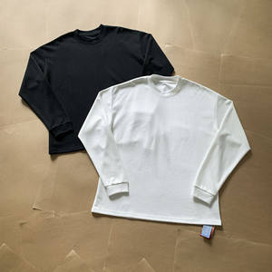 <span class=keywords><strong>Camisa</strong></span> de manga larga <span class=keywords><strong>negra</strong></span> suave cómoda versátil minimalista holgada para hombre - Product Image 3