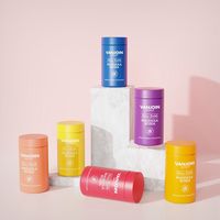 Bouteilles de 120cc 150cc à large ouverture en verre couleur personnalisée avec bouchon à vis pour gommes, vitamines, pilules, suppléments et capsules de 150ml