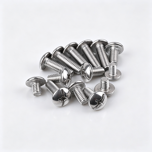 Tornillo de máquina de cabeza alomada con ranura cruzada GB818 de acero inoxidable, zincado, grado 4.8, M3-M8, directo de fábrica - Product Image 5