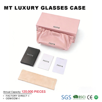 Coffret d'emballage de lunettes en cuir PU de luxe unique, fabricant de coffrets cadeaux haut de gamme, kit de démarrage, logo personnalisé