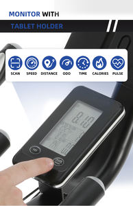 <span class=keywords><strong>Bicicleta</strong></span> Estática de Interior para Uso Doméstico <span class=keywords><strong>con</strong></span> Resistencia Magnética de Pulso Manual, <span class=keywords><strong>Bicicleta</strong></span> de Spinning <span class=keywords><strong>con</strong></span> Volante de Inercia de 10 kg para Uso en Interiores - Product Image 5