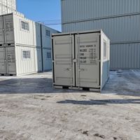 Mini Conteneur en Acier Corten Certifié ISO, Boîte de Rangement Portable pour Usage Commercial Extérieur