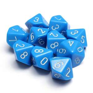 ลูกเต๋าผิว DND10 00-90ลูกเต๋าดิจิทัลสีน้ำเงินเกมกระดานสำหรับเด็กการอ่านออกเขียนได้และคณิตศาสตร์สำหรับสอนคณิตศาสตร์ของเล่นเสา - Product Image 1