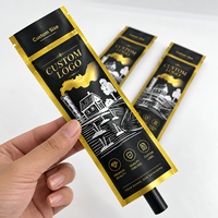 Emballage personnalisé pour cigares, étanche à l'humidité, pochette en mylar avec fermeture éclair CR, enveloppes pour cigares, emballage en forme de cône