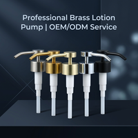 Accessoires de salle de bain en laiton personnalisés, distributeur de savon/shampoing en laiton couleur cuivre 28 mm, bouchon de bouteille en laiton, pompe à lotion en métal