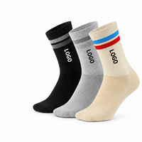 Chaussettes de tennis personnalisées avec logo, compression et amorti, échantillons gratuits pour l'entraînement sportif sur le court de tennis