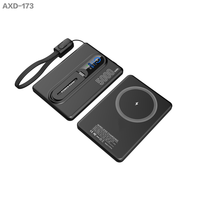 Power Bank Layar TFT Kabel PD40 Tipe-C 360 ° Power Bank Pengisi Daya Nirkabel Magnetik 10000mAh