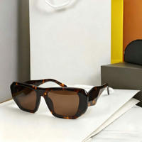 Lunettes de soleil unisexes rétro de marque, populaires, de haute qualité, avec monture carrée dorée, protection UV400, verres dégradés