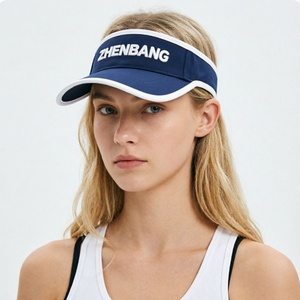 Casquette de soleil légère bicolore personnalisable, ajustable, pour l'extérieur, la plage, le golf et le tennis, avec visière ouverte décontractée - Product Image 3