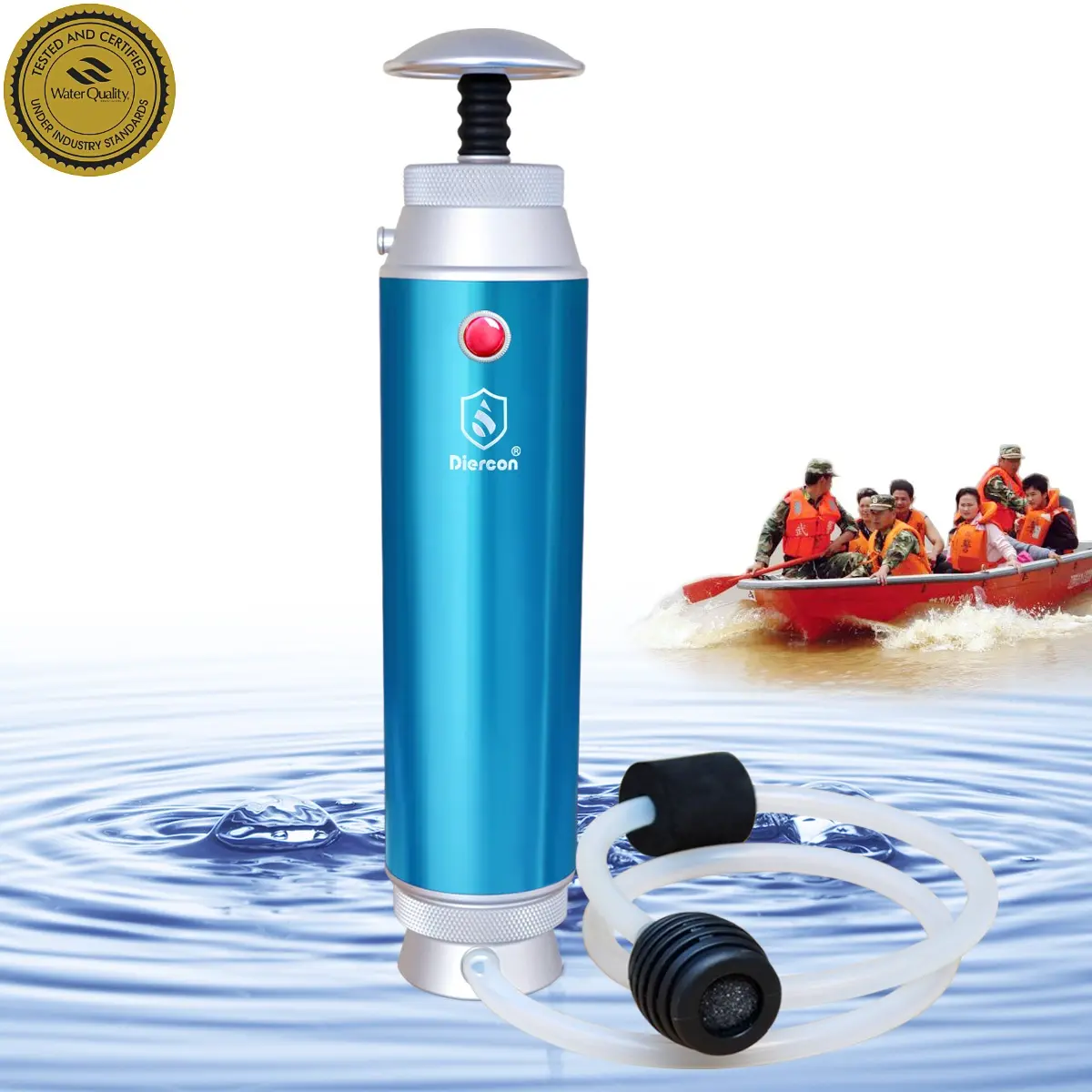 Diercon Hot sales Personal Water Filter The Portable Water Purifier equipment for Camping Travel Hiking Survive (KP02)