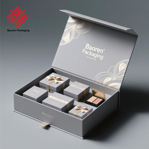 Baoren fábrica profesional limpiador Facial caja de regalo cosmética rodillo maquillaje caja de embalaje magnético cosméticos caja de correo barato - Product Image 1