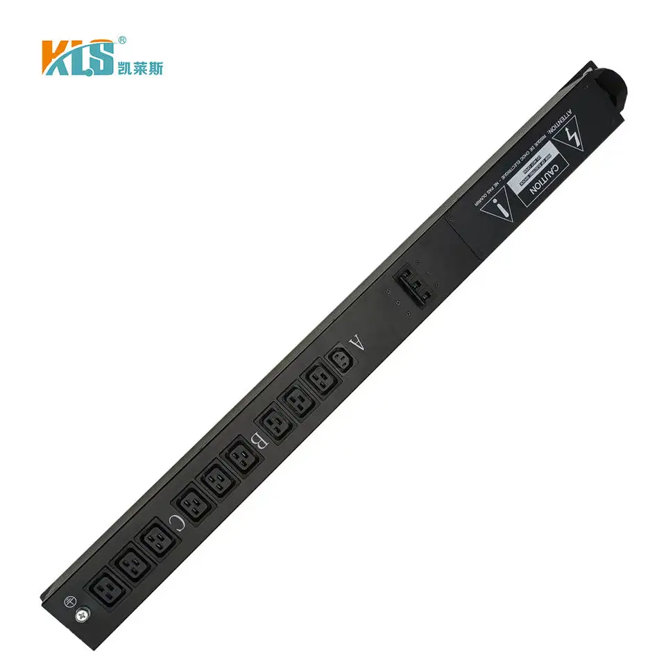 80a Industrial Universal Pdu Socket High Power With Current And Voltage Digital Display Meter Overload Protection