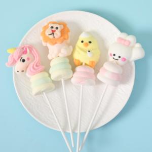 Bonbons en forme d'animaux mignons et bon marché : lapin, arc-en-ciel, tournesol, poussin, lion, licorne, sucette, guimauve - Product Image 2