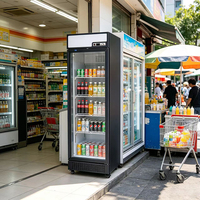 Réfrigérateur Vitrine Vertical à Une Porte pour Boissons, Cola et Vin