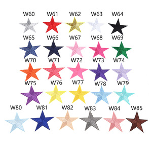 Vente en gros prix d'usine vente 7cm 7.5cm 8.2cm grande <span class=keywords><strong>taille</strong></span> presse à chaud fer à repasser sur grandes étoiles brodées pour vêtements - Product Image 3