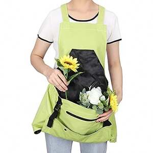 Échantillon gratuit GaFree Tablier de jardinage, Tablier de jardin avec poches à fermeture rapide pour femmes, Sac de cueillette de fruits réglable pour jardiniers - Product Image 6