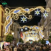 Decoraciones Navideñas Populares, Luces Decorativas Grandes para Calles, Luces de Navidad para Exteriores, Luces con Motivos 2D