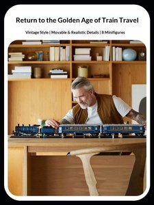 Nouveau modèle de <span class=keywords><strong>train</strong></span> oriental <span class=keywords><strong>express</strong></span> de 2540 pièces, jouet de construction éducatif pour adultes, enfants, garçons et filles - Product Image 2