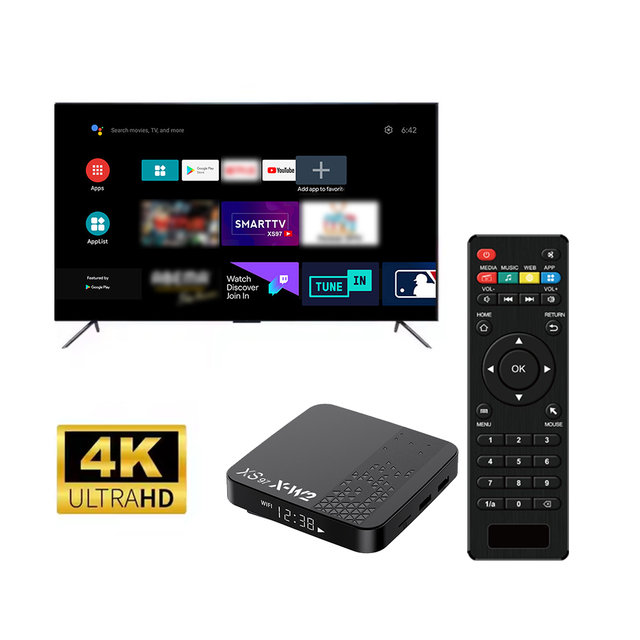 Wholesale XS97 X-W2 S905W2 Android 11 4K HDR Smart TV Box High Quality with Quad Core Processor 2GB RAM 16GB ROM Custom Design