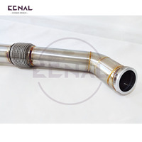 Ecnal für BMW Gen1 B58 F20 M140 F22 240i F30 340i F32 440i SS304 T4 Interface Single Turbo Abgaskrümmer-Kit