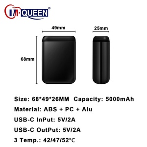 Calentador de Manos Eléctrico Recargable Portátil Mini con Logotipo Personalizado, ABS+Aluminio, Llavero con Banco de Energía de 5000 mAh para el Invierno - Product Image 2