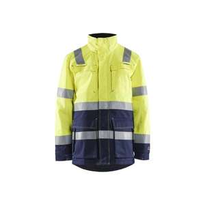 BLAKLADER - 4467151433894XL Parka de invierno de alta visibilidad resistente al fuego Amarillo/Azul marino-EAN 7330509824047 ROPA DE TRABAJO RESISTENTE A LLAMAS - Product Image 1