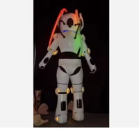 Costume de robot à LED Costume à LED Costume de robot à LED pour la scène de discothèque Costume d'astronaute à LED pour la fête et la danse