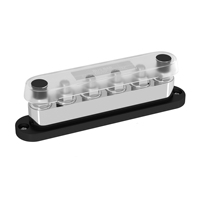 Bloc de distribution d'alimentation ANDUFUSE 600A avec 4 goujons de borne M10, bloc de borne de busbar 48V CC positif et masse