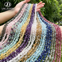 Perles en vrac naturelles DIY en éclats de cristal, pierres précieuses Améthyste et Lapis Lazuli, perles irrégulières pour la fabrication de bijoux