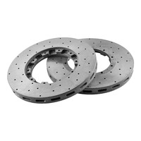Sistema de Frenos Delanteros de 6 Pistones con Kit de Cerámica de Carbono para Porsche 911, VW Golf MK7, BMW X6 F16