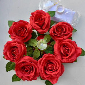 Cintas de flores de seda <span class=keywords><strong>para</strong></span> decoración de coche, rosas artificiales <span class=keywords><strong>para</strong></span> boda - Product Image 6