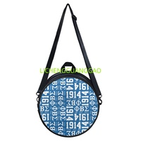 Sac Rond en PU pour Femme, Motif Sororité Phi Beta Sigma, Réutilisable, en Tissu, pour le Shopping, Sac de Week-end de Haute Qualité – Ventes Flash