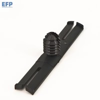Attaches de câbles portables pour voiture, réutilisables, non magnétiques, pour sapin de Noël, en nylon, à clipser, rivets en plastique, moulures