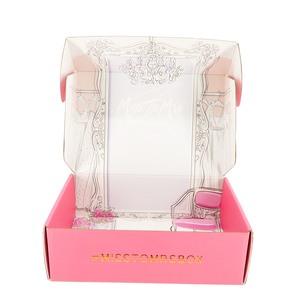 Nouvelles boîtes d'emballage roses de 15 x 15 pouces avec feuille d'or Pulida, échantillon gratuit, pour petits colis postaux (modèle 2025) - Product Image 4