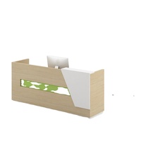 Bureau de réception moderne en bois pour hôpital et école, mobilier de bureau commercial