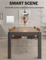 Larkkey Tuya Smart PC Interrupteur tactile WiFi 3 voies 10A de haute qualité 86 EU UK avec commande vocale