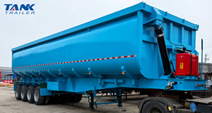Semirremolque de volteo lateral de 4 ejes, semirremolque de transporte de construcción de servicio pesado en venta - Product Image 3