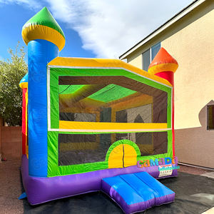 Château gonflable unisexe pour enfants, personnalisable, en PVC, certifié CE, protection UV, garantie 2 ans, commande minimum 1 pièce - Product Image 2