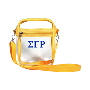 Sac bandoulière transparent pour femme avec sangle réglable, en PVC imperméable, approuvé pour les stades, pour couleurs blanches, sac messager portable - Product Image 4