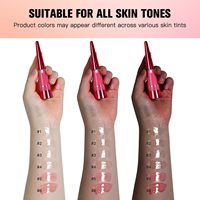 Lakerain Gloss Repulpant pour les Lèvres à l'Acide Hyaluronique et Huile de Jojoba, Hydratant, Volumisant, Haute Brillance, Longue Durée, Maquillage, Vente en Gros, OEM
