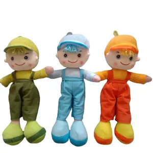 Customize Cute Colourful 35cm Plush Toy Cloth Rag Dolls Boys for New Born Baby Boy Dolls for Gift
