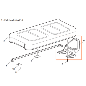 Maniglia per Sedile EZGO TXT Golf Cart, Veicoli Elettrici, Bracciolo Lato Guidatore e Passeggero, Sostituisce 71702G01/71701G01 - Product Image 5