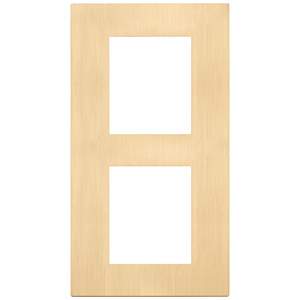 4M Vertical Brushed Gold <b>Plate</b> 16.6 X 9.2 Cm Wall <b>Switch</b> Cover - Product Image 1