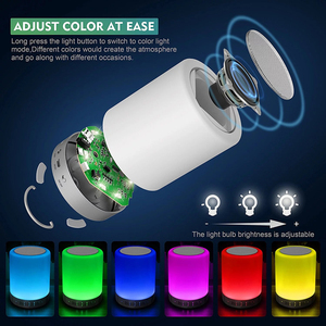 Mini lampe LED portable à prix d'usine, lampe tactile intelligente, haut-parleur sans fil Bluetooth pour la promotion de cadeaux - Product Image 4