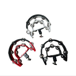 Nuevo Color Campanas dobles Música Educación temprana Forma de onda Pandereta de metal de plástico colorido - Product Image 3