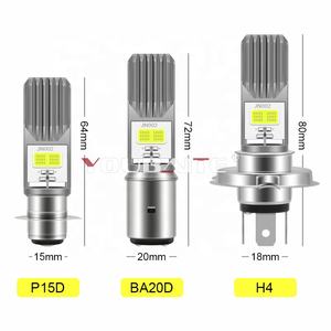 Led Motorfiets Koplamp Lamp H4 H6 BA20D P15D voor Bromfiets Scooter <span class=keywords><strong>ATV</strong></span> Motorfiets Lichtlampen Motor Accessoires - Product Image 4