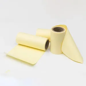 Rouleau jumbo de papier glassine blanc ou jaune enduit de silicone d'un seul côté/rouleau jumbo de papier kraft