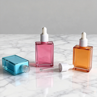 Flacons compte-gouttes en verre vides de luxe, taille personnalisée, 30 ml, 15 ml, pour emballage d'huile, sérum, parfum, soin du visage et des cheveux